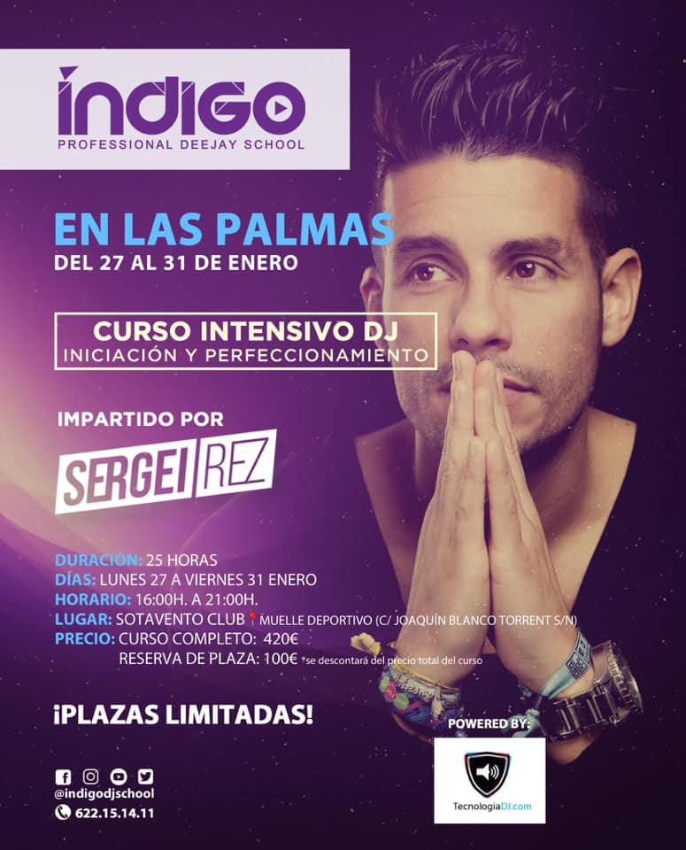 Curso de DJ en Las Palmas con Índigo DJ School & Sergio&nbsp;Rez