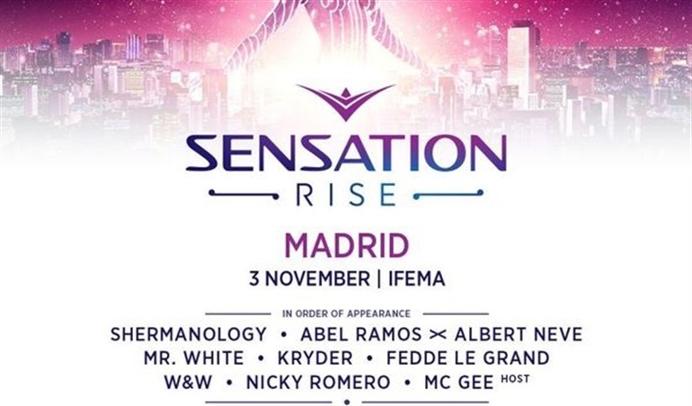 Sensation MADRID 2018 presenta su&nbsp;cartelazo