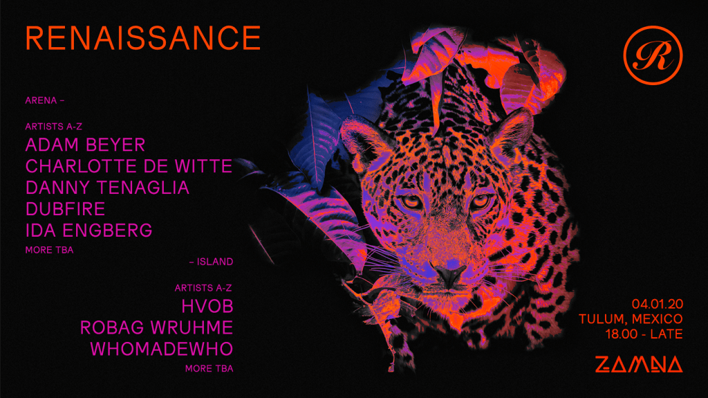 Adam Beyer, Dubfire, Charlotte de Witte y más confirmados para Renaissance en Zamna&nbsp;Tulum