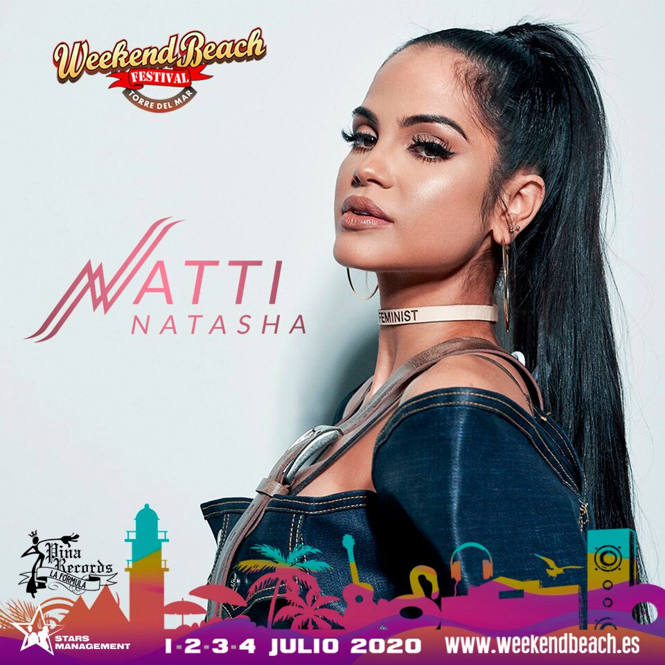 NATTI NATASHA actuará en Weekend Beach Festival Torre del&nbsp;Mar