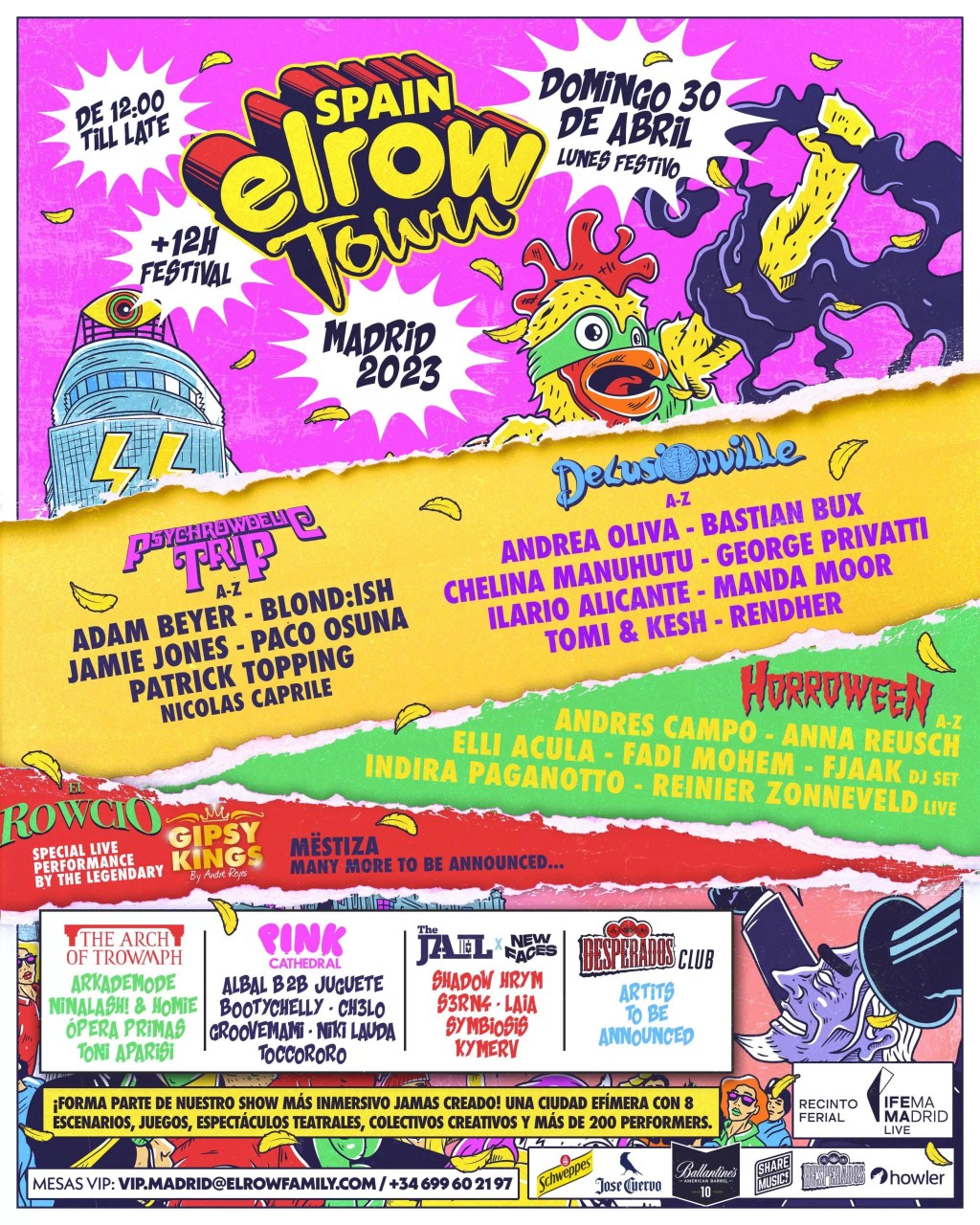 elrow Town realizará en Madrid el show inmersivo más grande de su&nbsp;historia