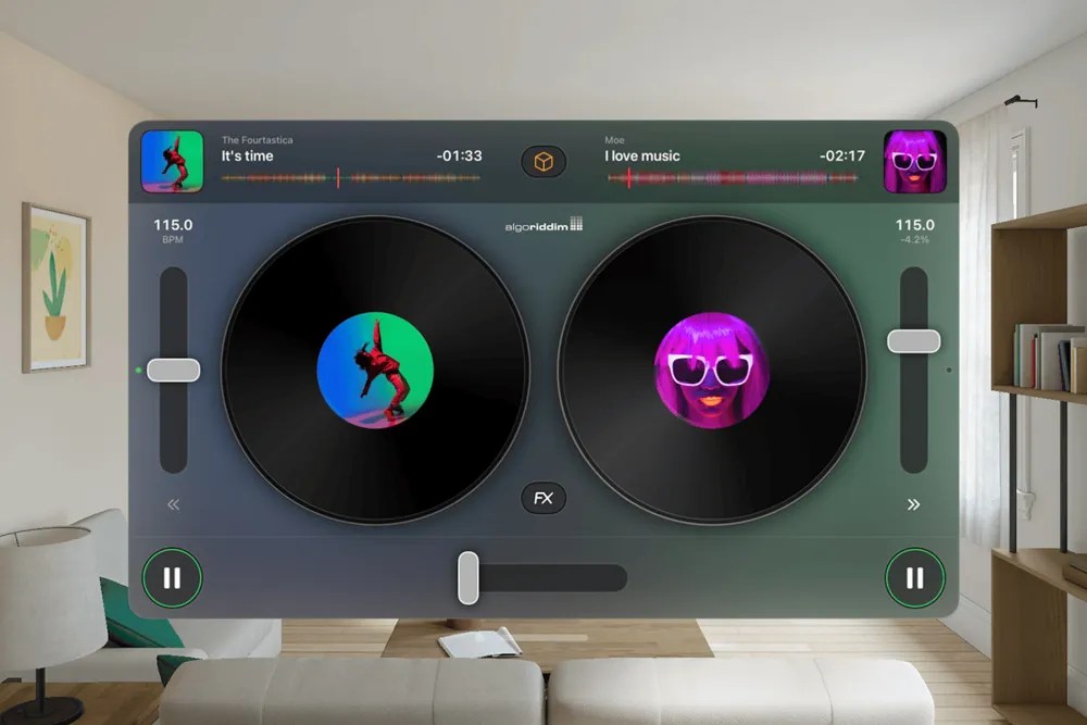 Algoriddim lleva a los DJs a la realidad virtual con el visor Apple Vision Pro&nbsp;VR
